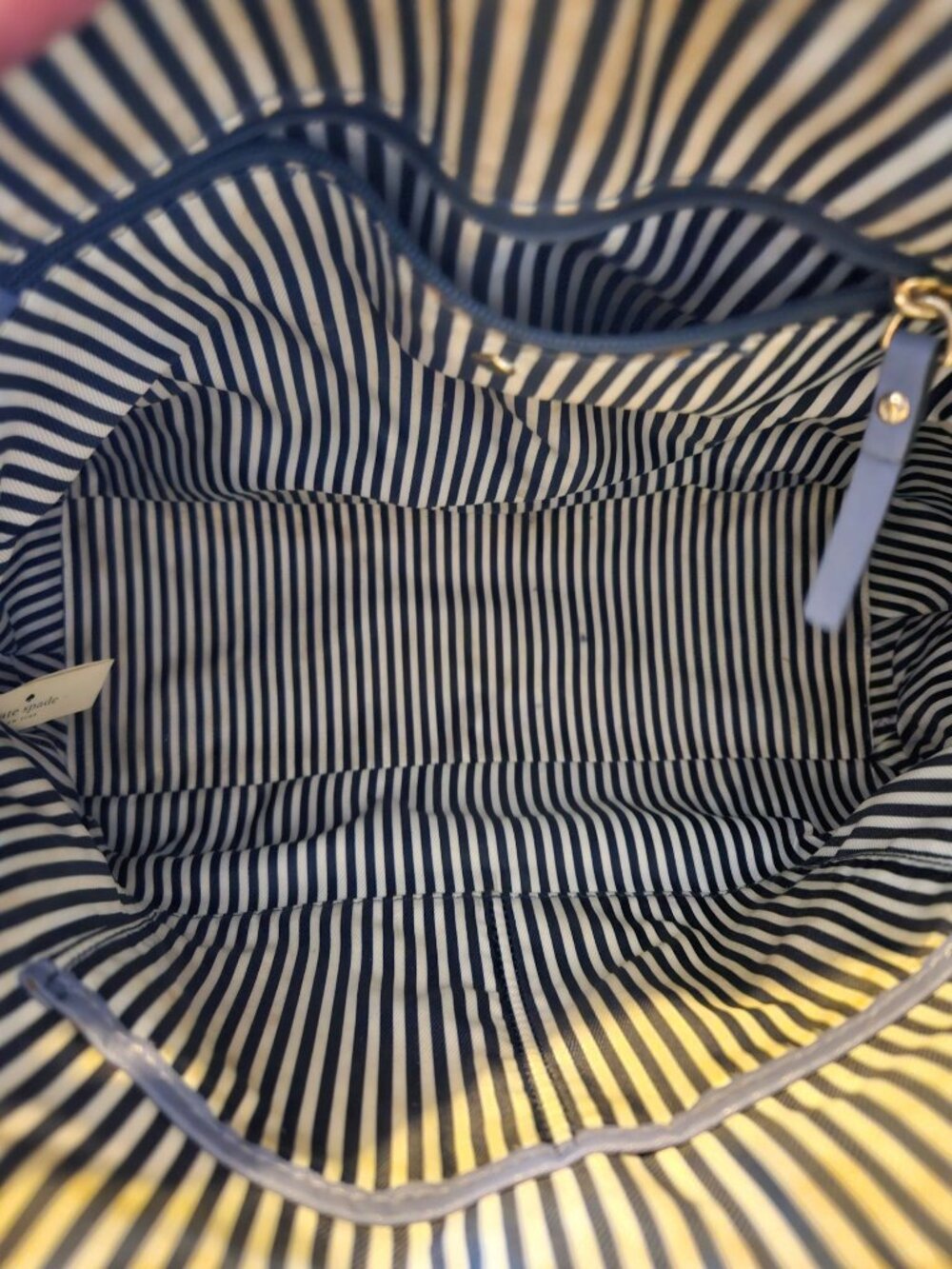 Kate Spade Blue Cameron Street Satchel Crossbody Saffriano Leather Bag - Picture 16 of 16